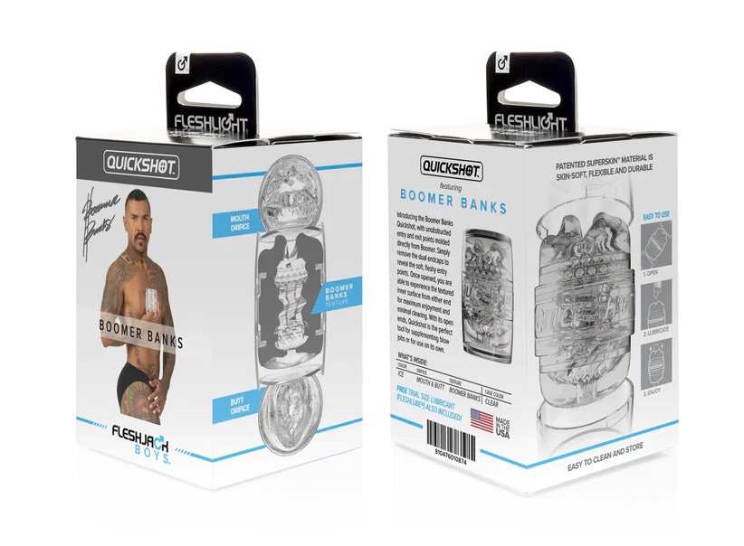 The Boomer Banks Quickshot features unobstructed exit points... Fleshlight - Quickshot Boomer Banks photo-9
