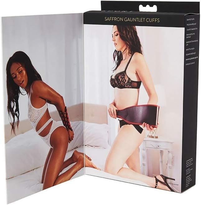 Increase the sense of adventure and introduce the thrill of ... Sportsheets - Saffron Gauntlet Cuffs - Black photo-3