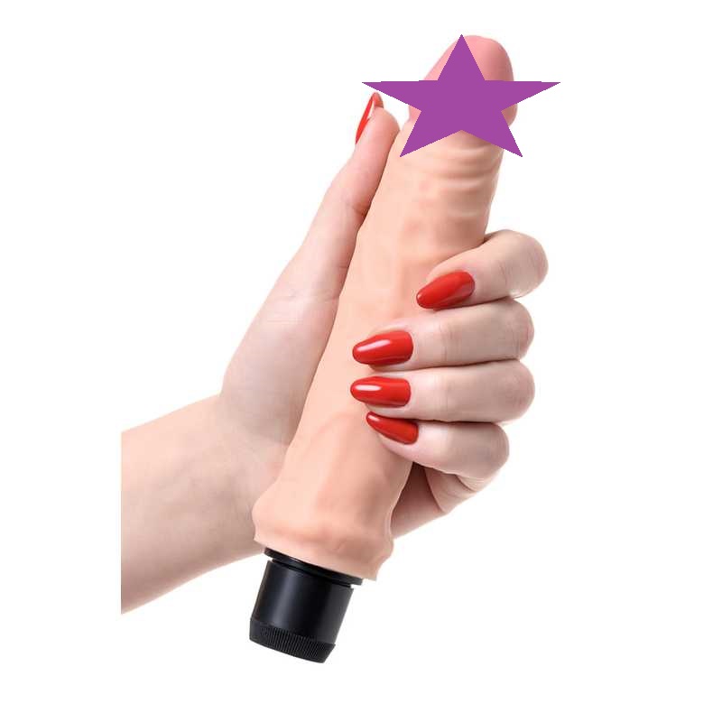 It is a great, easy to use toy and with a simple twist of th... A-Toys - Multi-Speed Vibro Dildo 17cm - Flesh photo-2
