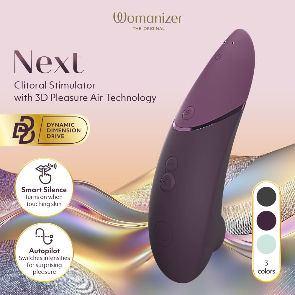Womanizer Next 陰蒂吸啜器採用先進的3D Pleasure Air科技,結合Dynamic Dimensi... Womanizer - Next 陰蒂吸啜器 - 暗紫色 照片-4