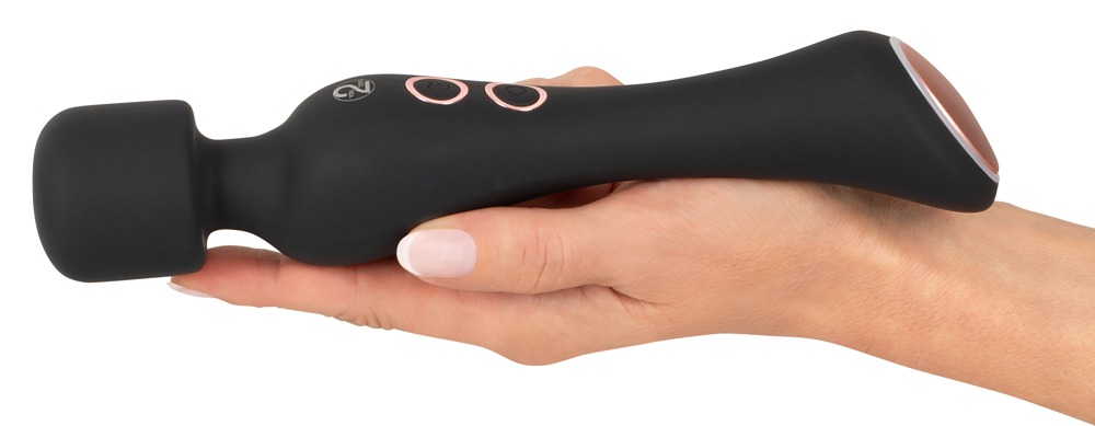 Warming & vibrating massages and stimulation!
Both ends of t... Cupa - Warming Wand Vibrator - Black photo-2