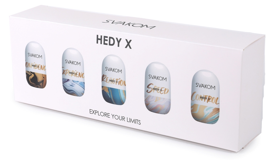 Pleasure knows no limits with Hedy X. Experience next-level ... SVAKOM - Hedy X 5 Mixed Textures Set photo-13