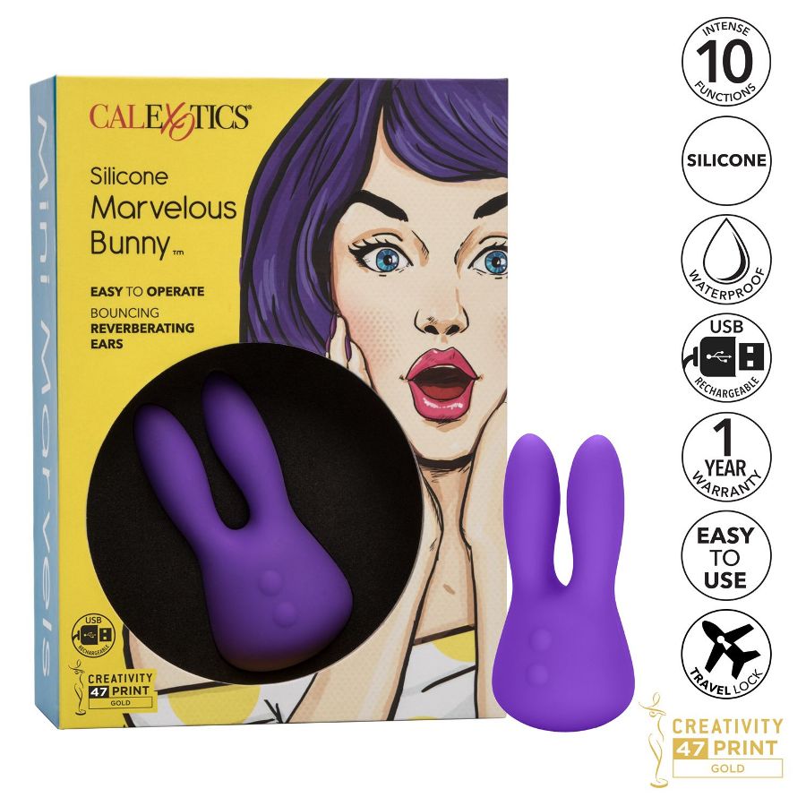 .
CEN - Marvelous Bunny 迷你震动器 - 紫色 照片-9