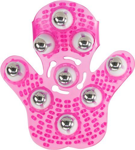 Simple & True - Roller Ball Massage Glove - Pink photo