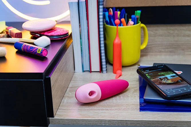 ROMP Shine X is a sleek and sexy clitoral stimulator using P... Romp - Shine X - Pink photo-4