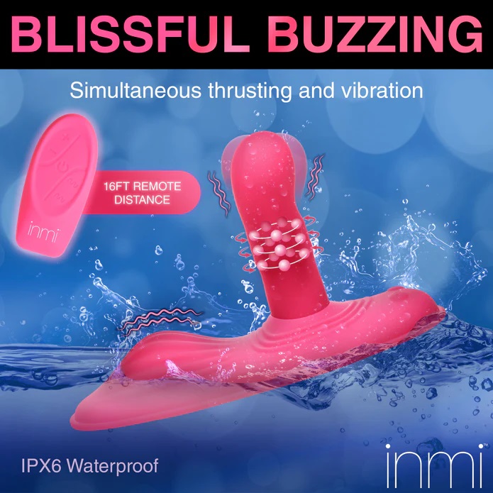 Transform any chair or couch into the perfect, sexy, saddle ... Inmi - Spin 'N' Grind Rotating Vibrator - Pink photo-6