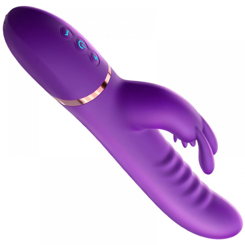 Auto-thrusting, rotating, licking, vibrating dildo with heat... Erocome - Canisminor - Purple photo-5