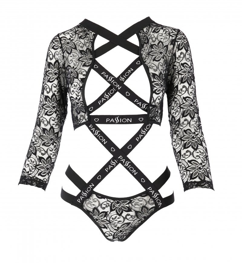 Leticia's bodysuit is an extravagant proposition for all... Passion - Leticia Body - Black - L/XL photo-5