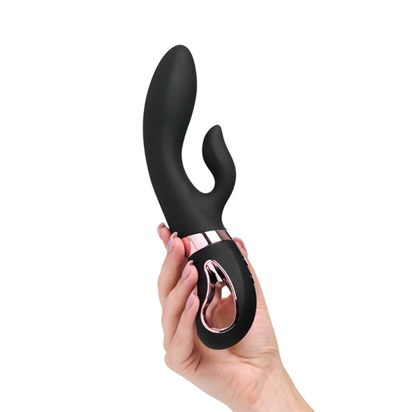 Enjoy a blended orgasm with this luxurious vibrating rabbit.... So Divine - Black Magic Rabbit Vibrator photo-2