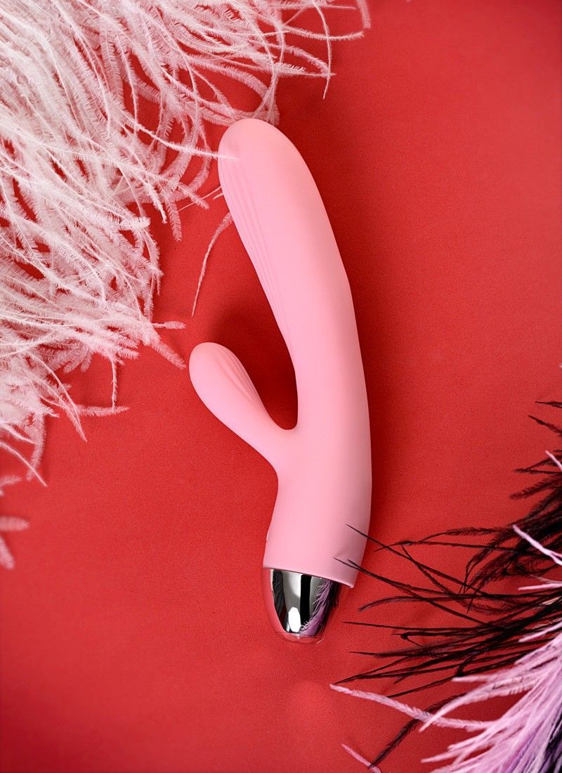 Your orgasms will brighten with this multifunctional MILLY v... JOS - Milly Heating Pulsator Rabbit Vibe - Pink photo-6