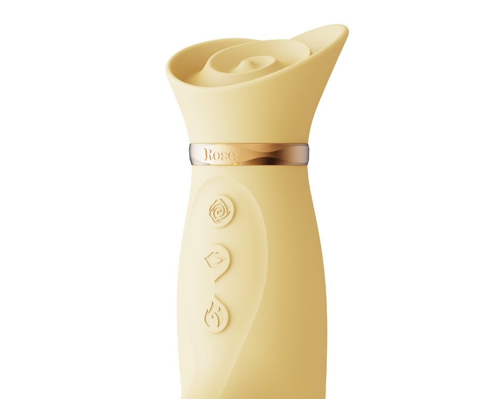 尼款震動器系 ZALO 經濟實惠嘅強大刺激器 ROSE 系列一部分,其特點系針對 G 點同埋陰蒂,具有多種唔同嘅功能。 ... Zalo - Rose 震動棒 - 檸檬黃色 照片-3