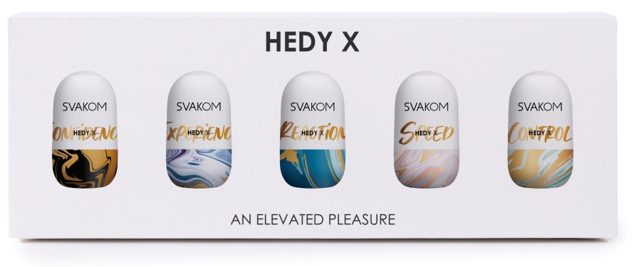 Pleasure knows no limits with Hedy X. Experience next-level ... SVAKOM - Hedy X 5 Mixed Textures Set photo-12