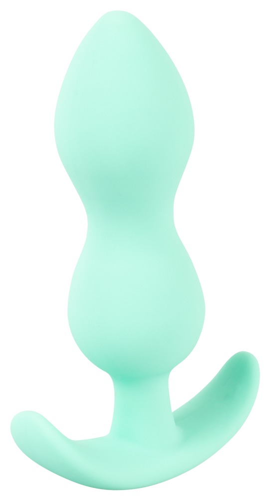 The velvety soft Mini Butt Plug from the popular Cuties rang... Cuties - Tapered Mini Butt Plug - Green photo-5