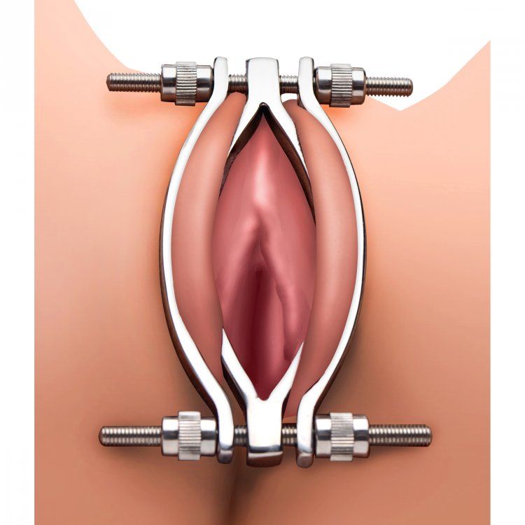 Get creative with the tease and torment of your partners mos... Master Series - Stainless Steel Adjustable Pussy Clamp photo-5