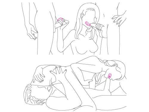 Extreme pleasure for men! Innovative oral sex vibrator by To... Toynary - J2S Re-chargeable Oral Vibrator - Cerise photo-14