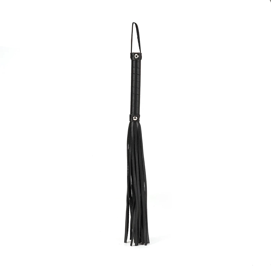 Eco-friendly material, composed of 50% recycled leather and ... Liebe Seele - Black Bond Flogger photo-3
