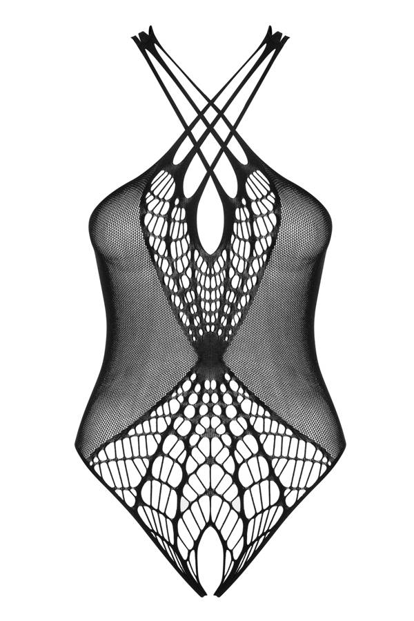 Knitted lingerie is the hottest lingerie. How sexy will you ... Obsessive - B118 teddy - Black - S/M/L photo-7