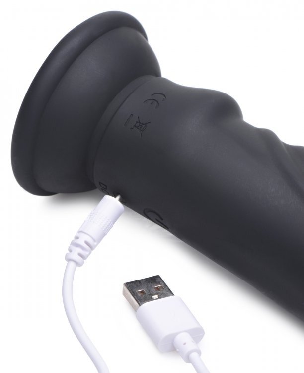 Feel the exhilarating thrill of electrostimulation with this... Zeus Electrosex - E-Stim Pro 5X Vibo Dildo - Black photo-8