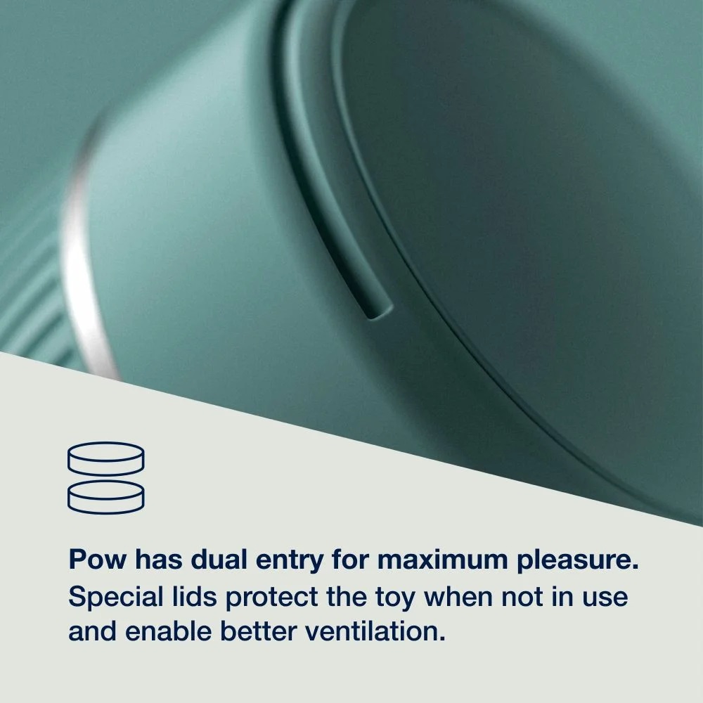 Premium manual stroker with suction control and a smooth sil... Arcwave - Pow Shake IT Up Stroker - Mint photo-5