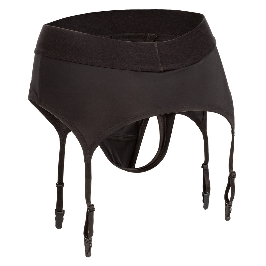 The Boundless Thong with Garter is an ultra-comfortable harn... CEN - Boundless Thong w Garter - Black - L/XL photo-3