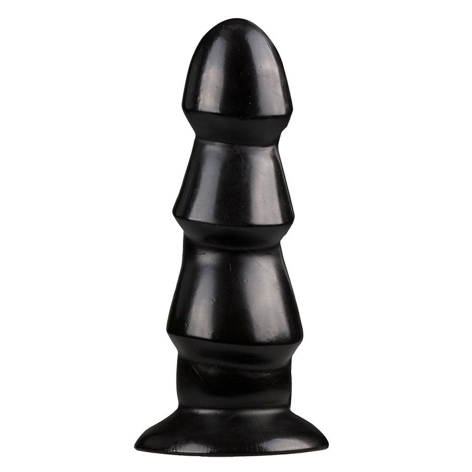 This anal dildo from All Black comes in three parts which al... All Black - 3 Waves Dildo 17cm - Black photo-2
