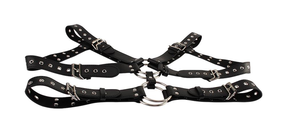 Adjustable neck and shoulder restraint. Enhance the thrill o... Chisa - Take Me Harder Restaint - Black photo-3
