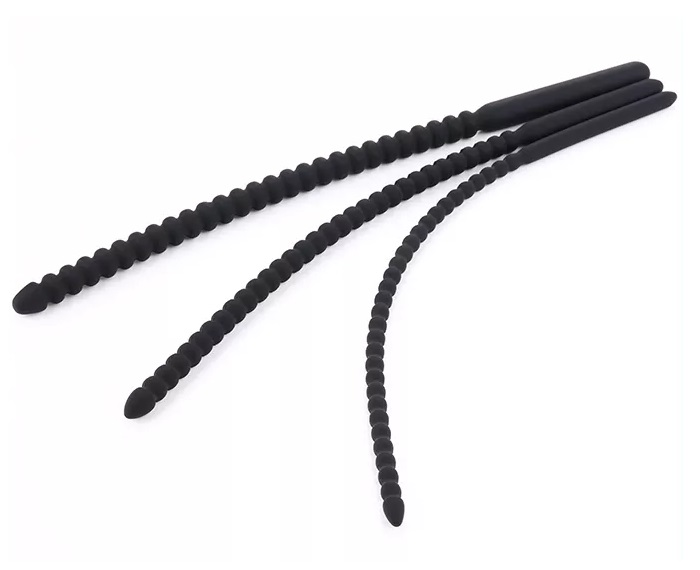Ribbed urethral plug for additional stimulation
Easy to cle... MT - Threaded Urethral Plug L - Black photo-7