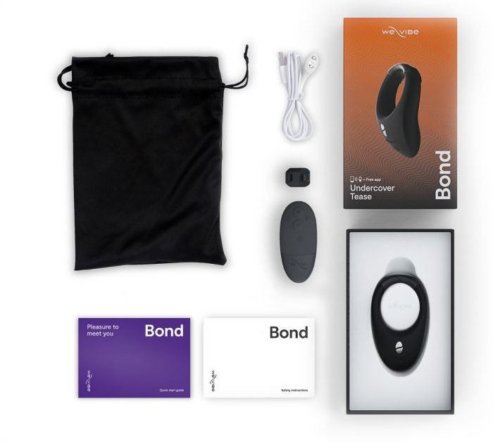 This wearable stimulation ring, controlled by app or remote,... We-Vibe - Bond Ring - Black photo-13
