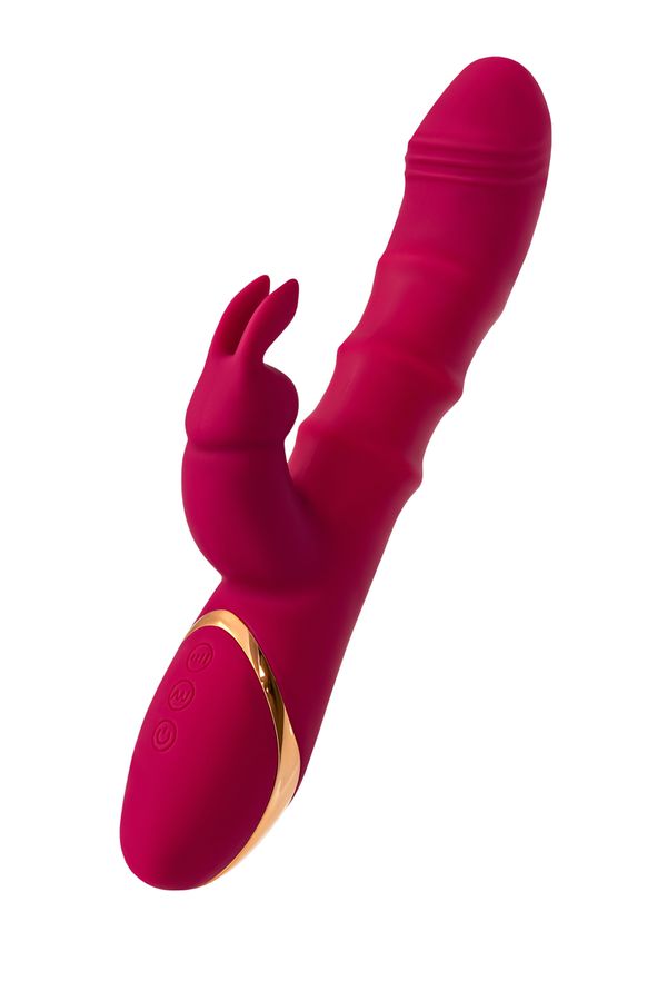 A classic-shaped vibrator JOS TENTY for double stimulation o... JOS - Tenty Rabbit Vibrator - Burgundy photo-6