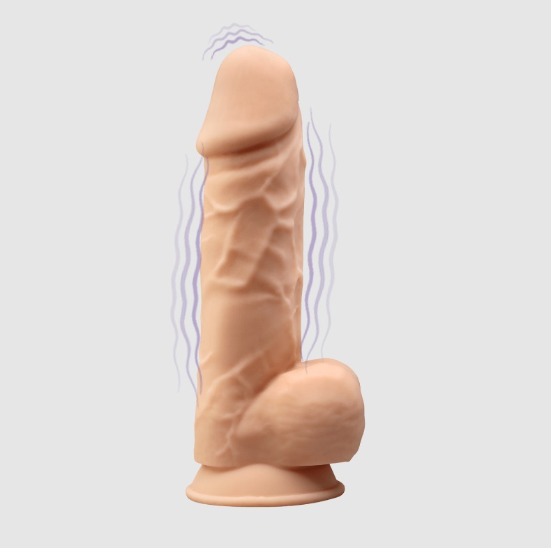 SilexD offers a variety of dildos with a silicone of extraor... Silexpan - 8.5" Dual Destiny Vibro Dildo - Flesh photo-4