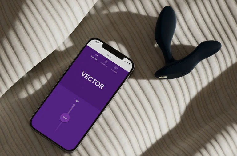 Designed to stimulate the prostate and perineum simultaneous... We-Vibe - Vector Plus Vibrating Prostate Massager - Black photo-8