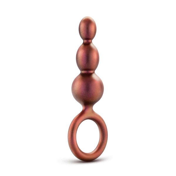 For anyone looking to explore new anal sensations alone or w... Anal Adventures Matrix - Beaded Loop Plug - Copper photo-3