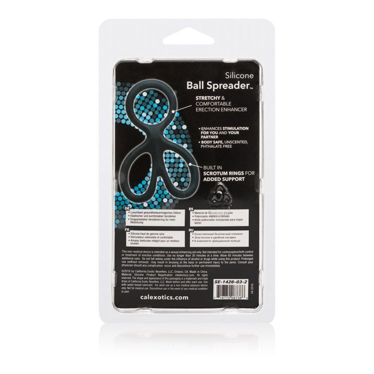 Extend your ecstasy with the easy to use Silicone Ball Sprea... CEN - Silicone Ball Spreader - Black photo-5