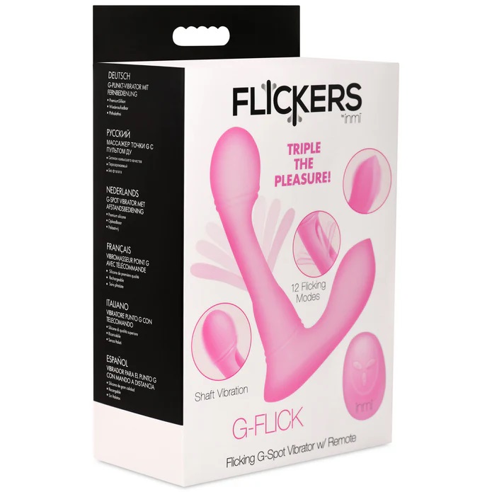 Prepare to reach new heights of ecstasy with this G-Flick G-... Inmi - G-Flick G-Spot Vibrator - Pink photo-9