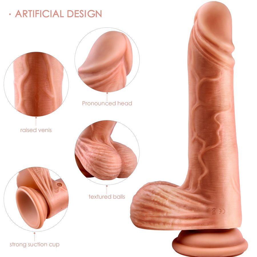 This realistic Erocome Hercules Heating Rotating and Vibrati... Erocome - Hercules - Vanilla photo-9