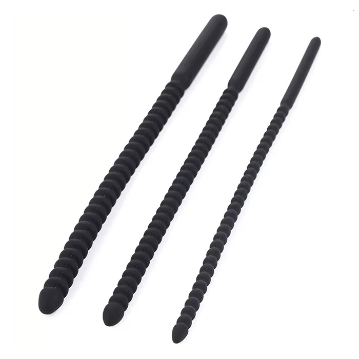 Ribbed urethral plug for additional stimulation
Easy to cle... MT - Threaded Urethral Plug L - Black photo-9