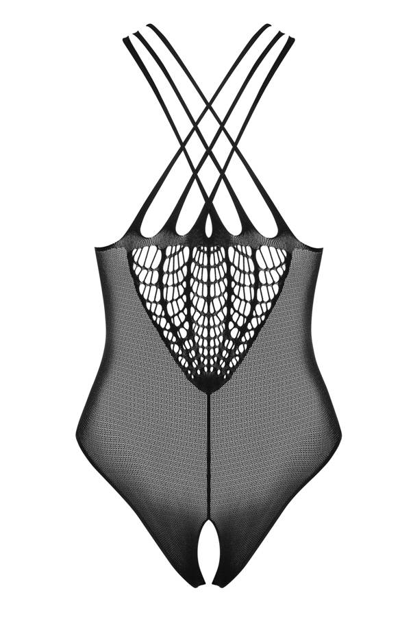 Knitted lingerie is the hottest lingerie. How sexy will you ... Obsessive - B118 teddy - Black - S/M/L photo-8