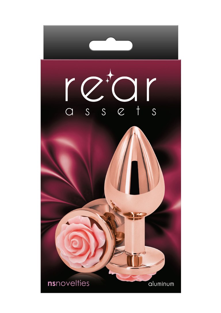 Lightweight, chrome-plated Anal toys designed for visual and... NS Novelties - Rose Buttplug M - Pink photo-2