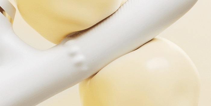 Silicone and ABS material
Steel ball sliding up and down wit... Erocome - Pyxis - White photo-3