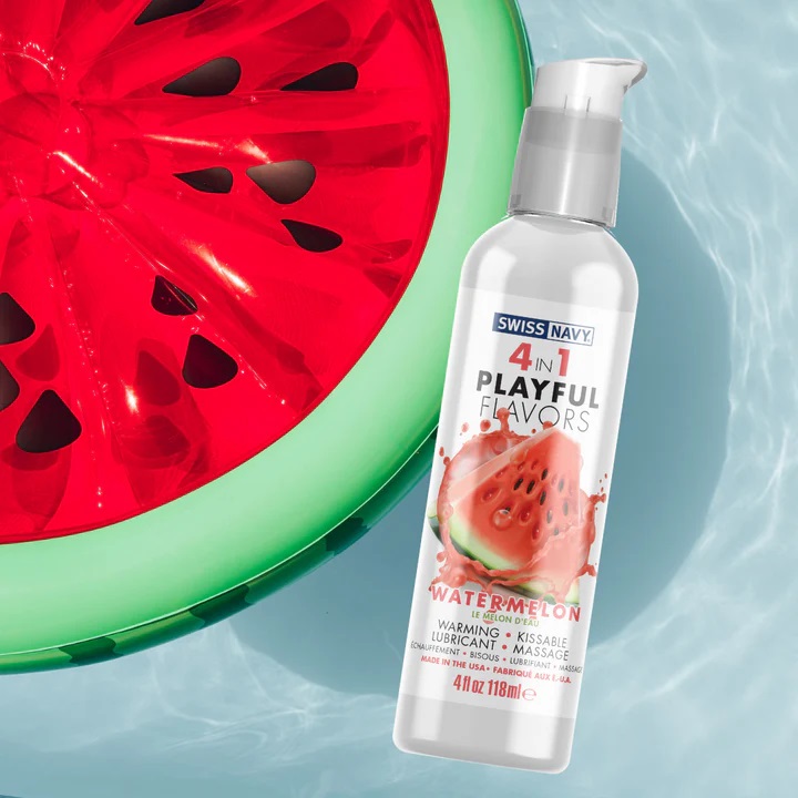 4-in-1 Playful Flavors promise playful pleasure in all its f... Swiss Navy - Playful Flavors 4 in 1 Watermelon - 118ml photo-2