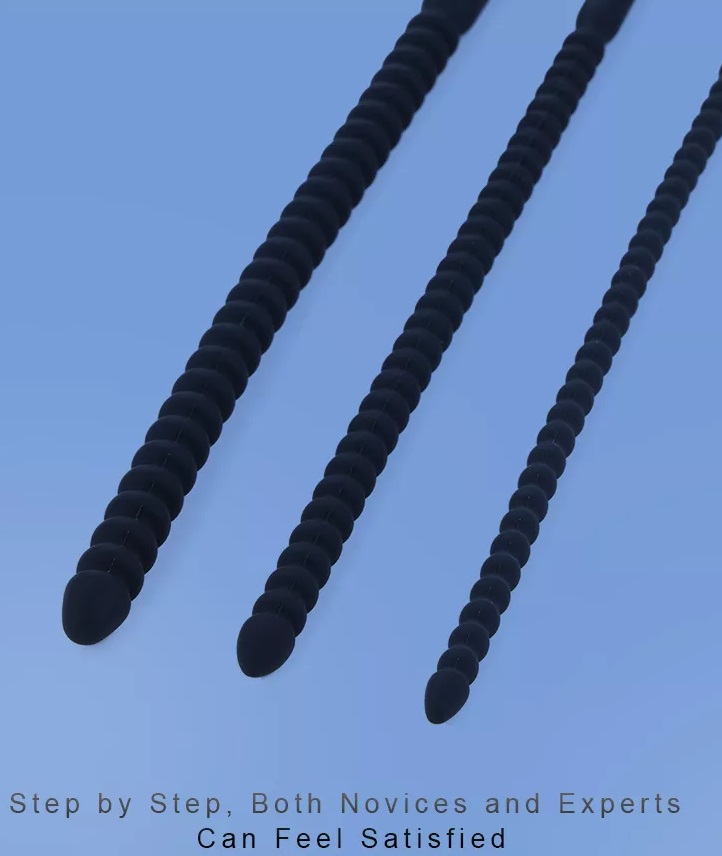 Ribbed urethral plug for additional stimulation
Easy to cle... MT - Threaded Urethral Plug L - Black photo-3