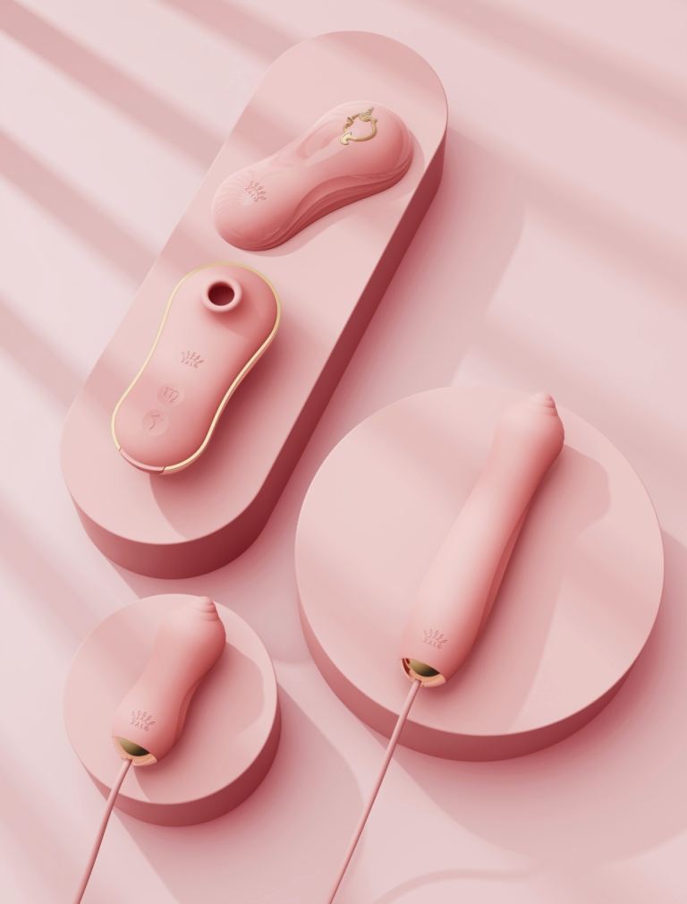 Inspired by unicorns in mythology, they symbolize purity, no... Zalo - Unicorn APP Massager Set - Strawberry Pink photo-4