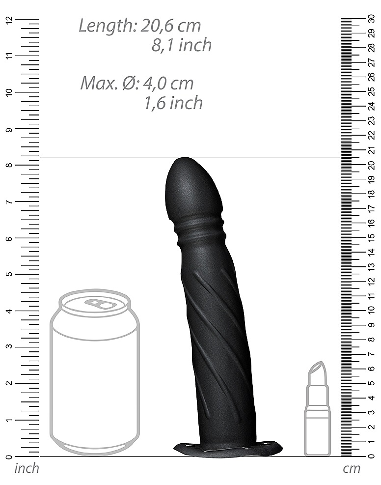 Forget all that you know about the classic Strap-On. Ouch! H... Ouch - Twisted Hollow Strap-On 8" - Black photo-8