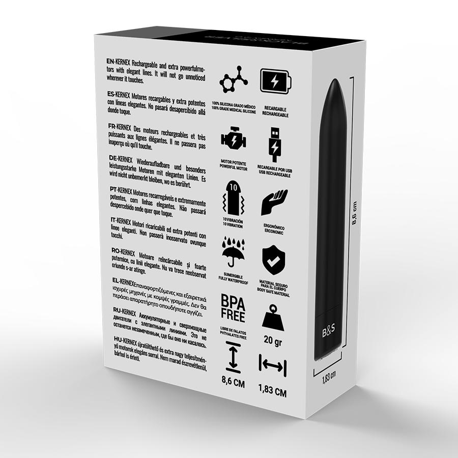 erfect for beginners, The Kernex 2 Bullet is a cute little v... Black&Silver - Kernex 2 Vibro Bullet - Black photo-5