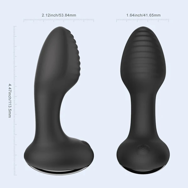 Designed for full-contact stimulation, Frenzy’s ergonomic sh... Honey Play Box - Frenzy Sensing App Rotating Butt Plug - Black photo-10