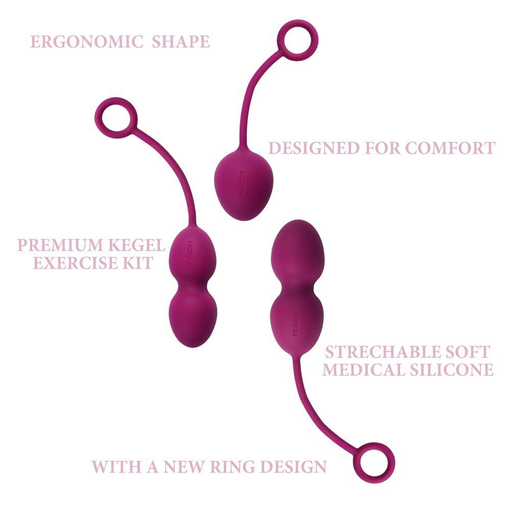Nova kegel balls are an expertly designed set of three diffe... SVAKOM - Nova Kegel Balls - Violet photo-8