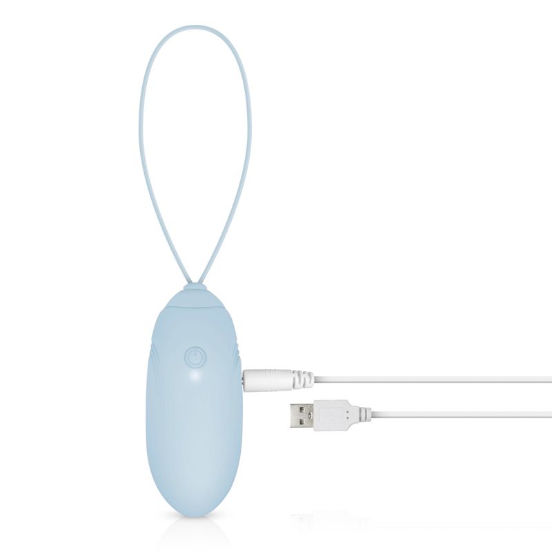 Luv Egg is a cheerful and accessible brand for women or coup... Luv Egg - Vibro Egg w Remote Control - Blue photo-8