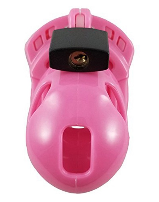 The Vice Mini Version 2 (or V2) has a slight modification fr... Locked in Lust - Vice Mini V2 Chasity Cage - Pink photo-4