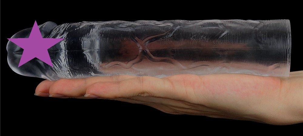 A sight for the most erotic of fantasies, LOVETOY shameless ... Lovetoy - Flawless Penis Sleeve Add 2'' - Clear photo-2
