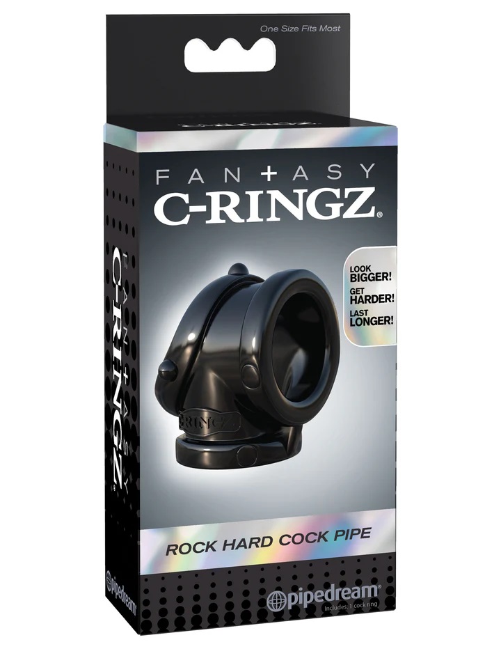 When you're looking for the ultimate support ring for yo... Pipedream - Rock Hard Cock Pipe - Black photo-7